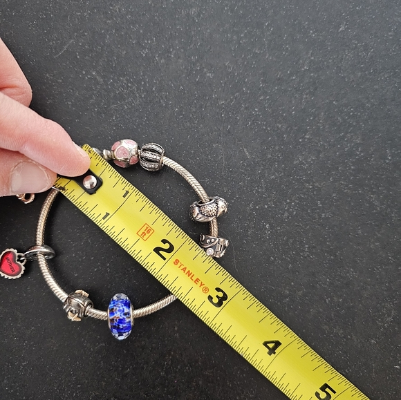 Pandora Bangle bracelet with 8 charms - Picture 7 of 7